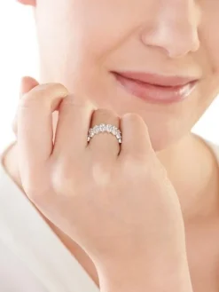 Pierścionek srebrny z cyrkoniami