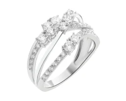 Pierścionek srebrny z cyrkoniami
