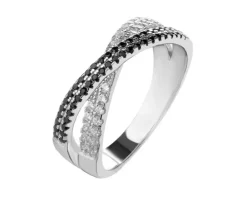 Pierścionek srebrny z cyrkoniami