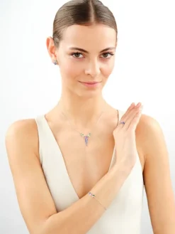 Pierścionek srebrny z cyrkoniami