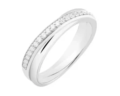 Pierścionek srebrny z cyrkoniami