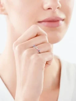 Pierścionek srebrny z cyrkoniami