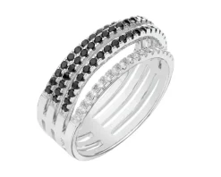 Pierścionek srebrny z cyrkoniami