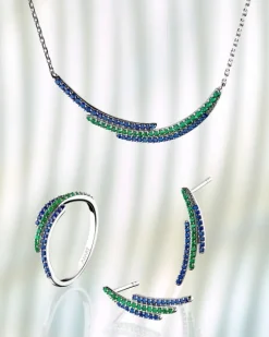 Pierścionek srebrny z cyrkoniami