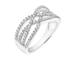 Pierścionek srebrny z cyrkoniami