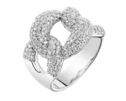 Pierścionek srebrny z cyrkoniami