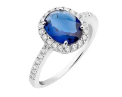 Pierścionek srebrny z cyrkoniami