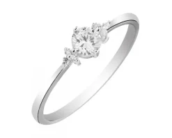 Pierścionek srebrny z cyrkoniami