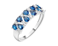 Pierścionek srebrny z cyrkoniami