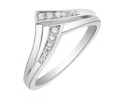 Pierścionek srebrny z cyrkoniami