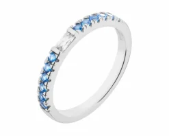 Pierścionek srebrny ze spinelem i cyrkoniami