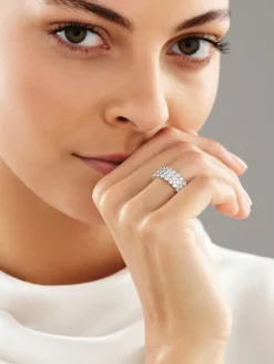 Pierścionek z białego złota z brylantami - 2,00 ct - próba 750