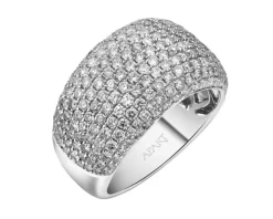 Pierścionek z białego złota z brylantami - 2,16 ct - próba 750