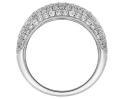 Pierścionek z białego złota z brylantami - 2,16 ct - próba 750