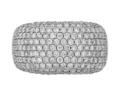 Pierścionek z białego złota z brylantami - 2,16 ct - próba 750