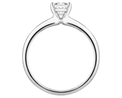 Pierścionek z białego złota z diamentem laboratoryjnym - 1,00 ct - próba 750
