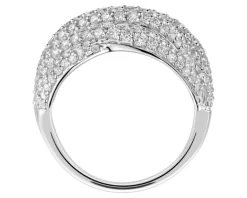 Pierścionek z białego złota z diamentami - 2,13 ct - próba 585