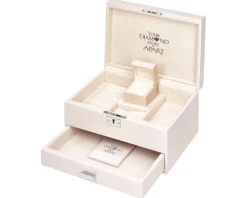 Pierścionek z białego złota z brylantami - SI2/H - 0,76 ct - próba 750