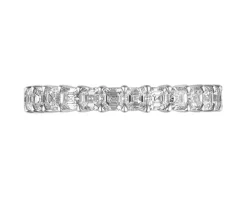 Pierścionek z białego złota z diamentami - Eternity - 2,46 ct - próba 750