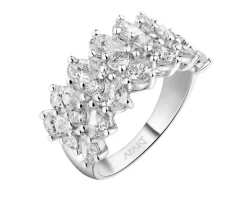 Pierścionek z białego złota z diamentami - 2,51 ct - próba 750