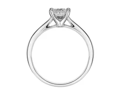 Pierścionek z białego złota z diamentem - SI1/H - 0,50 ct - próba 585