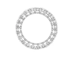 Pierścionek z białego złota z diamentami - Eternity - 4,20 ct - próba 750