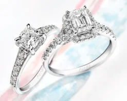 Pierścionek z białego złota z diamentami - SI1/H - 1,21 ct - próba 750