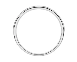 Pierścionek z białego złota z brylantami - 0,13 ct - próba 585