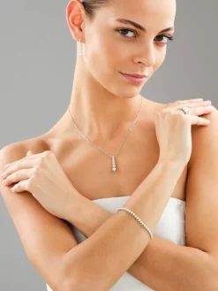 Pierścionek z białego złota z brylantami laboratoryjnymi - 1,00 ct - próba 750