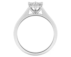 Pierścionek z białego złota z brylantami - 0,25 ct - próba 585