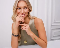 Pierścionek z mosiądzu pozłacany z cyrkoniami