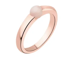 Pierścionek z mosiądzu pozłacany z kwarcem