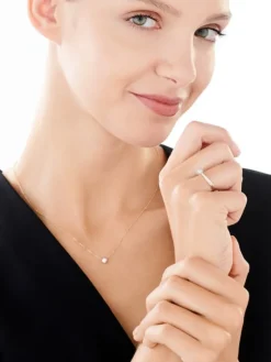 Pierścionek z żółtego i białego złota z brylantami - 0,21 ct - próba 585