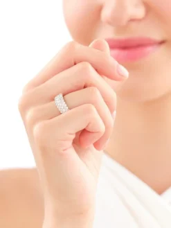 Pierścionek z żółtego złota z brylantami - 1,00 ct - próba 585