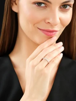 Pierścionek z żółtego złota z brylantami - 0,36 ct - próba 585