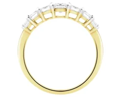 Pierścionek z żółtego złota z diamentami laboratoryjnymi - 2,06 ct - próba 750