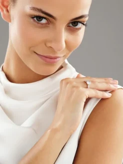 Pierścionek z żółtego złota z brylantami - 1,02 ct - próba 585