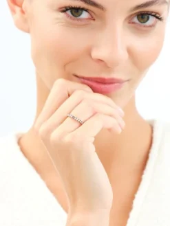 Pierścionek z żółtego złota z brylantami Champagne - 0,37 ct - próba 585