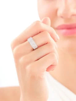 Pierścionek z żółtego złota z brylantami - 1,00 ct - próba 585