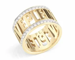 Pierścionek ze stali szlachetnej z cyrkoniami - Philipp Plein