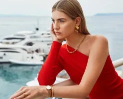 Pierścionek ze stali szlachetnej z emalią