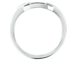 Pierścionek ze stali szlachetnej z cyrkoniami - Karl Lagerfeld