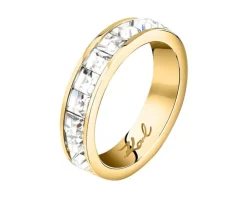 Pierścionek ze stali szlachetnej z cyrkoniami - Karl Lagerfeld