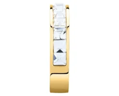 Pierścionek ze stali szlachetnej z cyrkoniami - Karl Lagerfeld