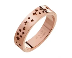 Pierścionek ze stali szlachetnej - gwiazdy