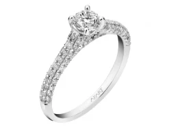 Pierścionki z białego złota z brylantami - 1,00 ct - próba 585