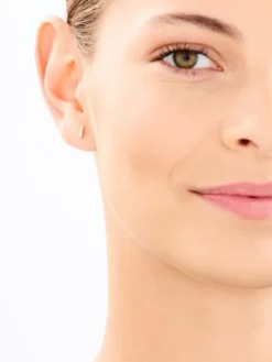 Pojedynczy kolczyk z żółtego złota z diamentami - 0,01 ct - próba 375