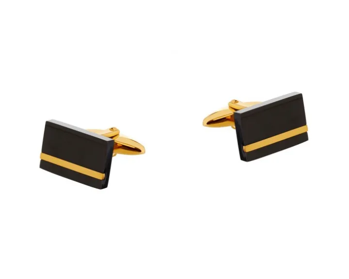 Spinki do mankietów ze stali szlachetnej