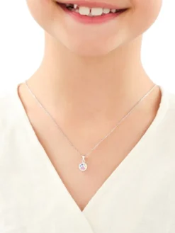 Srebrne kolczyki i zawieszka z emalią - komplet - łapki