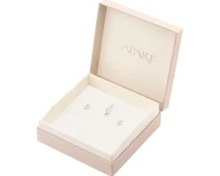 Srebrne kolczyki i zawieszka z cyrkoniami - komplet